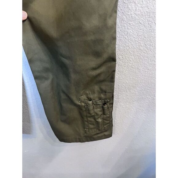 Military Cargo Pants Green Hunting Shooting Tactical  28” Waist 28” Inseam Men - Picture 8 of 14